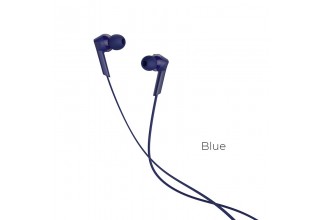 Наушники внутриканальные HOCO M72, Admire, микрофон, кнопка ответа, кабель 1.2м, цвет: синий (1/20/160)